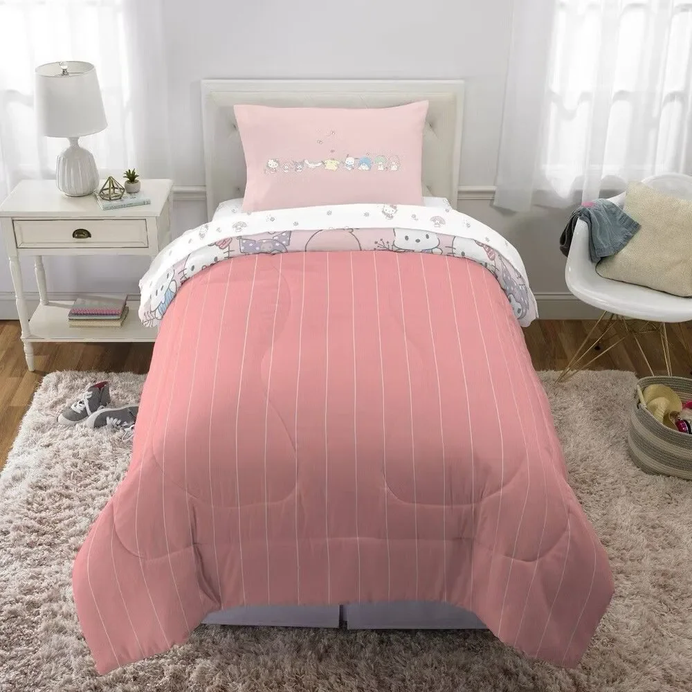 Hello Kitty Twin Comforter Sanrio Kids Bedding Set